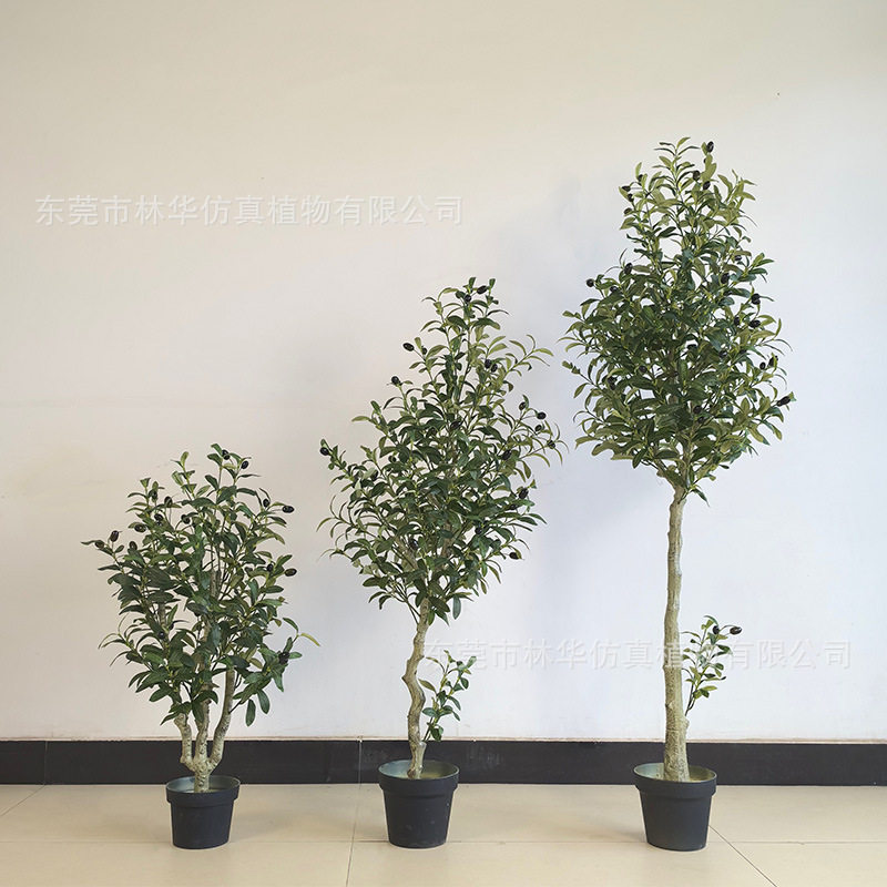 仿真橄榄树北欧仿真绿植盆景家居软装景观设计橄榄树盆栽室内装饰