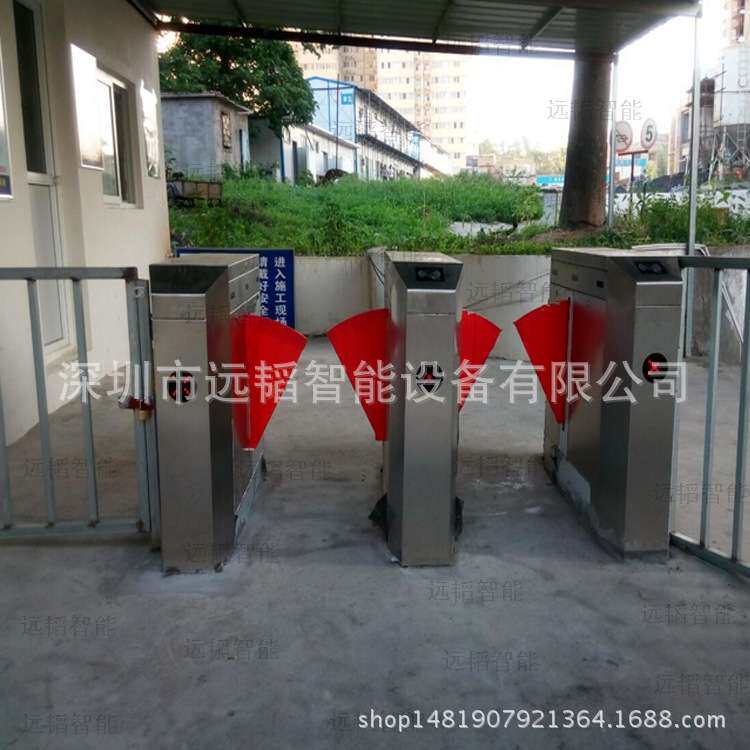 工地门禁考勤桥式翼闸/人脸翼闸通道/刷卡门禁翼闸 智能翼闸厂家
