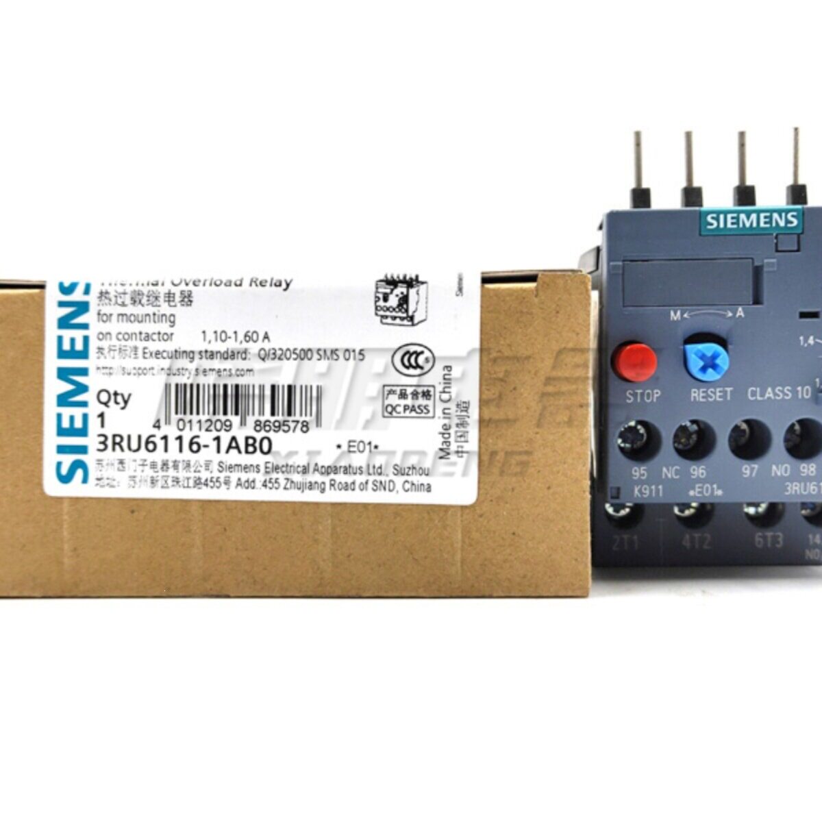 原装热继电器3RU6116电动机过载过热保护器3RU1116 3RU2116