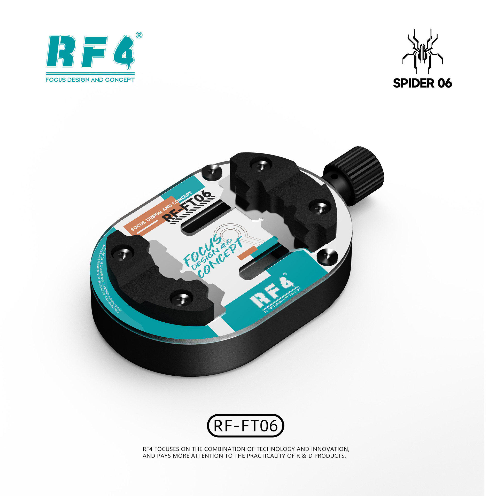 RF4-FT06迷你隔热玻璃手机维修主板夹具CPU 芯片IC除胶台 耐高温