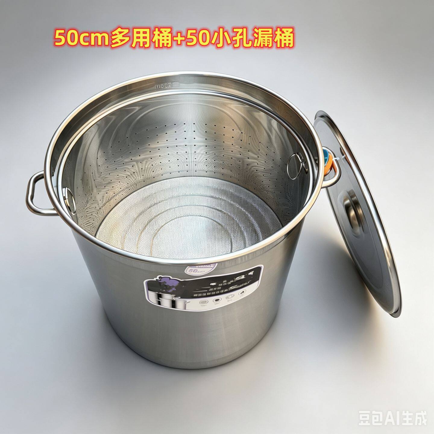 商用水桶食堂大容量复合底不锈钢汤锅卤汤桶电磁炉可超厚三层