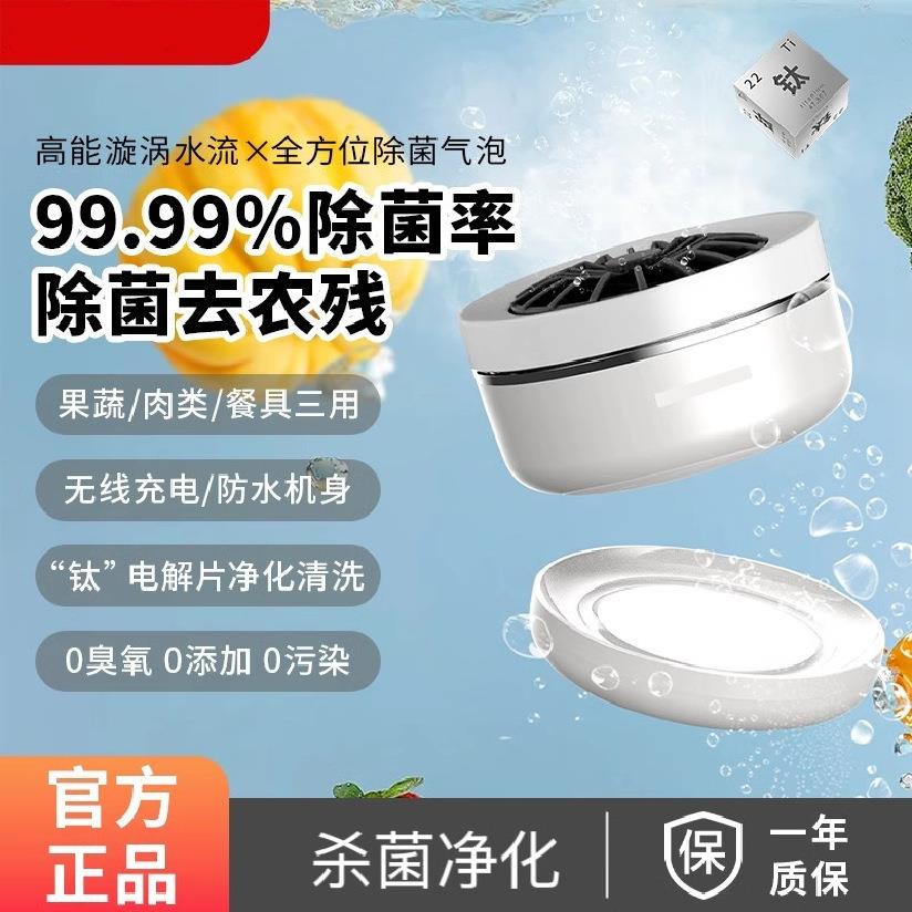 果蔬清洗机净化器消毒机自动洗水果蔬菜去农残家用旋转无线充