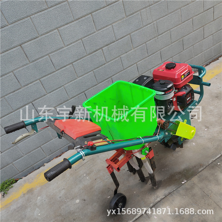 汽油动力播种机手推式小型追肥机 农用玉米精播机