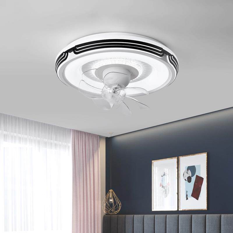 360度摇头卧室吸顶风扇灯家用房间带风扇灯具现代简约客厅电扇灯
