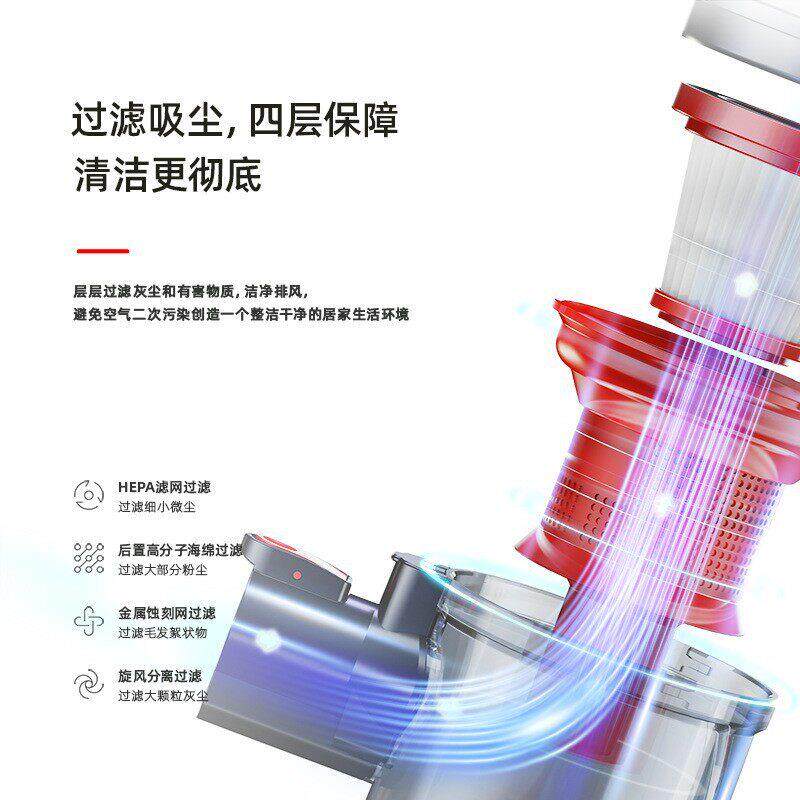 家用无线吸尘器200W无刷电机带数显屏手持式大吸力吸尘机便携式