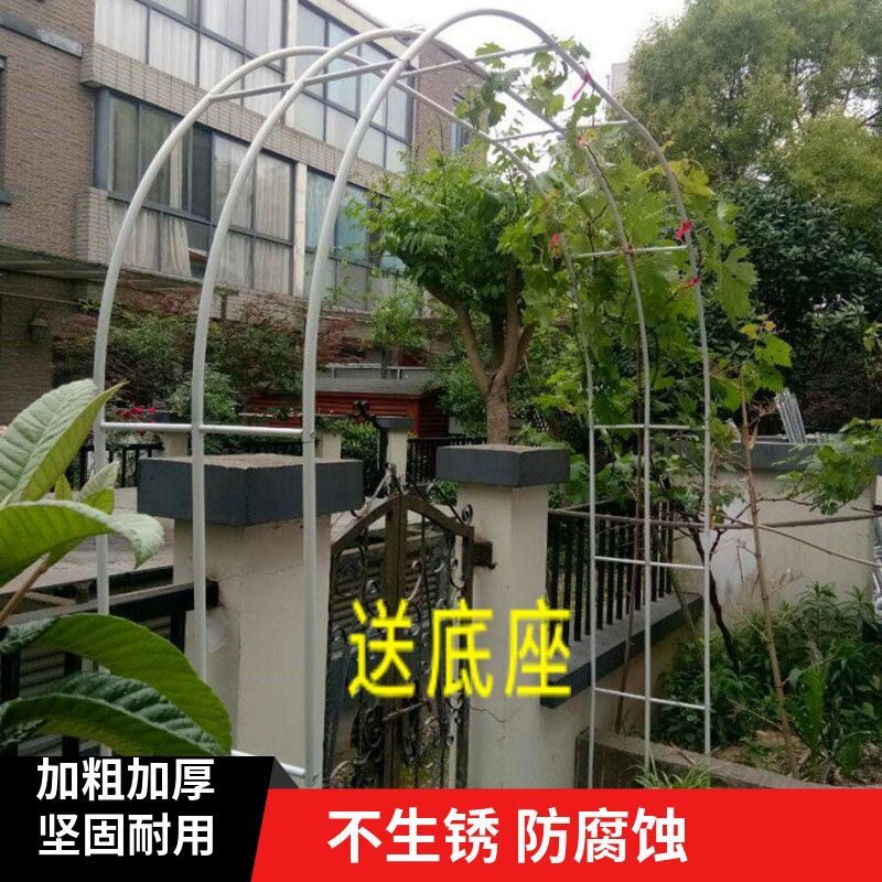 铁艺拱门花架蔷薇爬藤架葡萄架丝瓜铁线莲月季花架户外庭院花支架