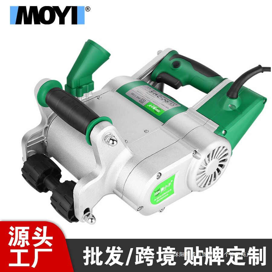 开槽机水电工程无尘安装加气块泡沫砖切槽机器轻质砖墙壁一次成型