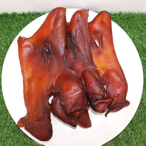 烟熏半边腊猪脸湖南特产同