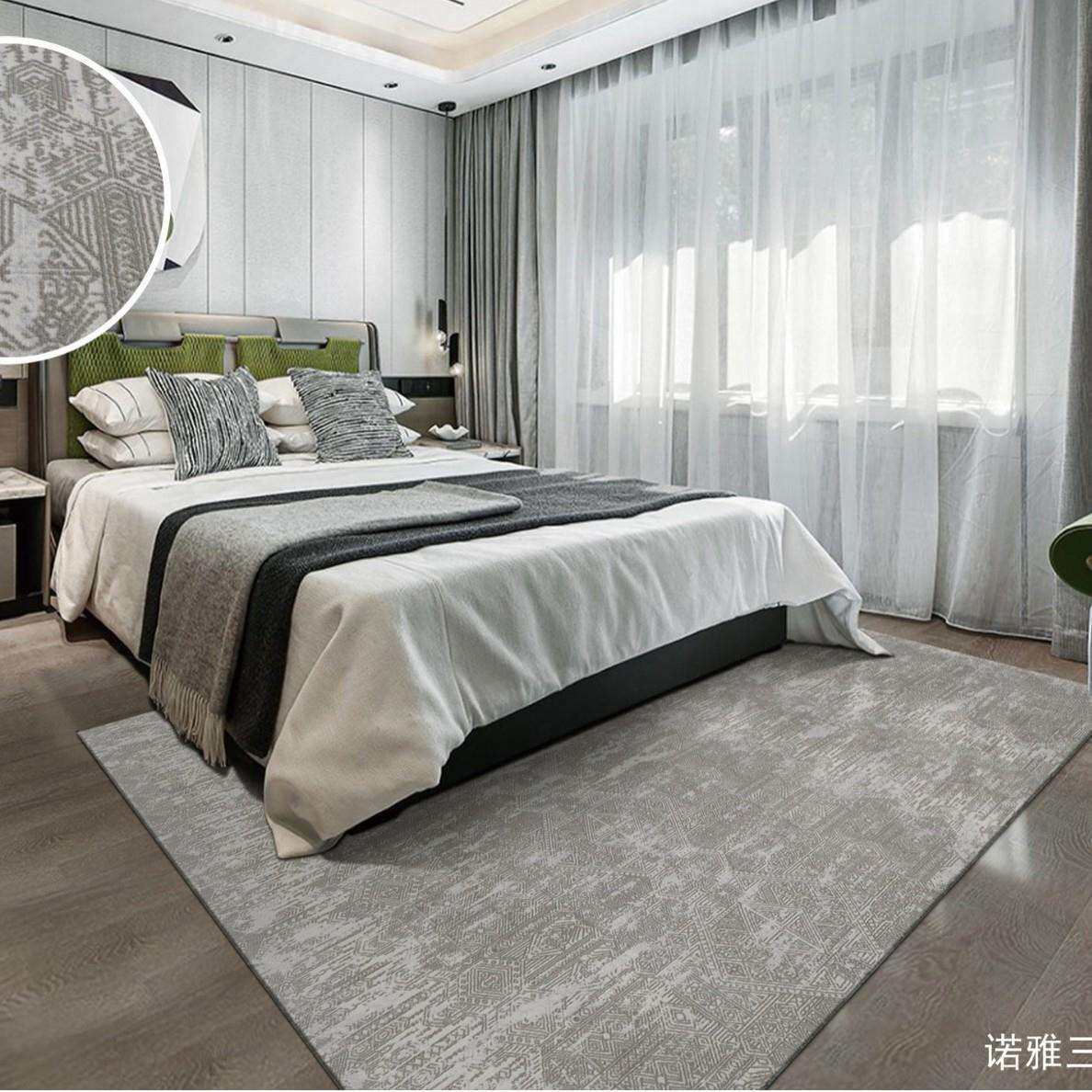 开利诺雅高级现代卧室客厅地毯会议室别墅直播间电竞房酒店床尾毯