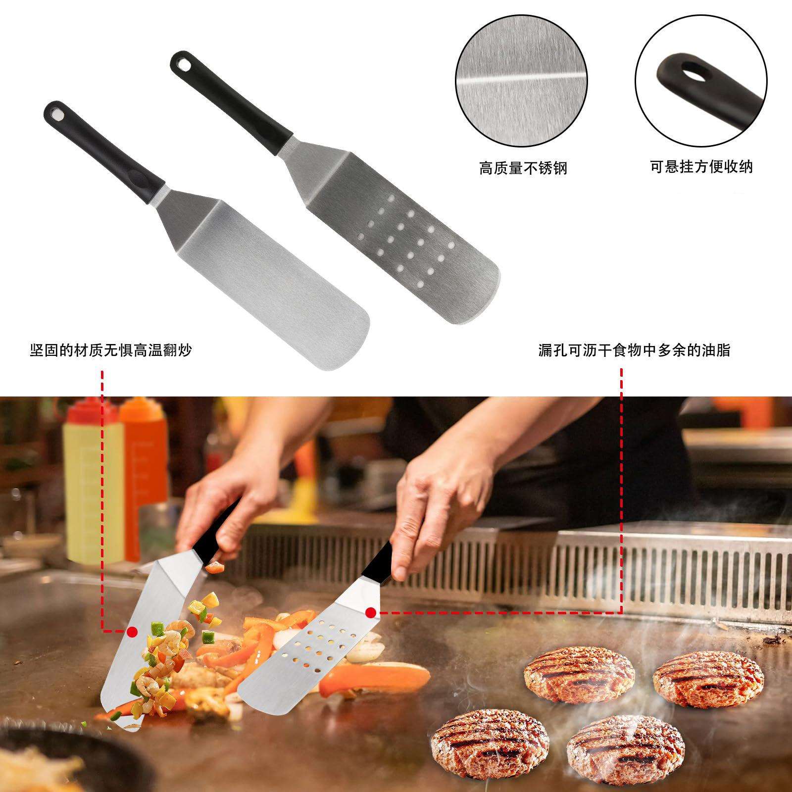 亚马逊热卖烤具套装35件套烧烤用具组合烤具烤肉铁板烧工具组装式