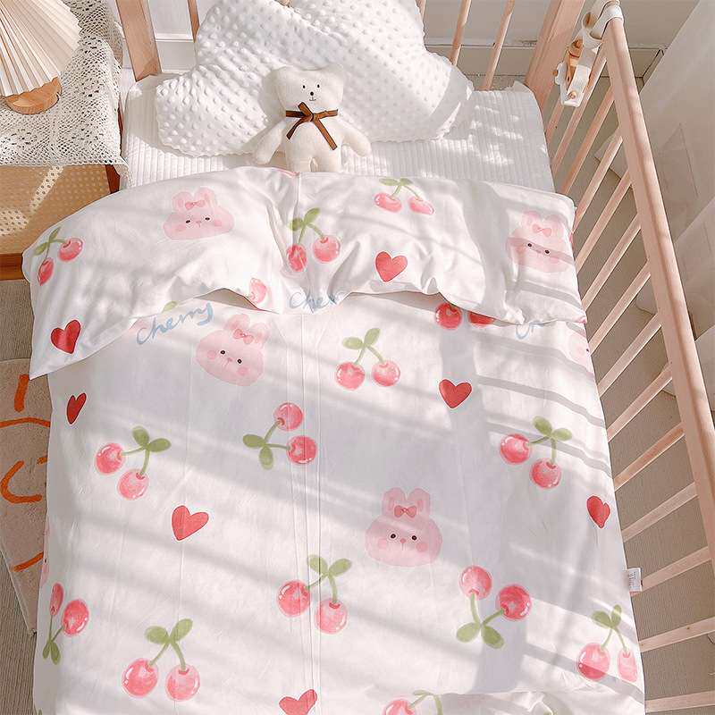 婴儿被子秋冬初生宝宝小盖被全棉儿童幼儿园午睡专用棉被四季通用