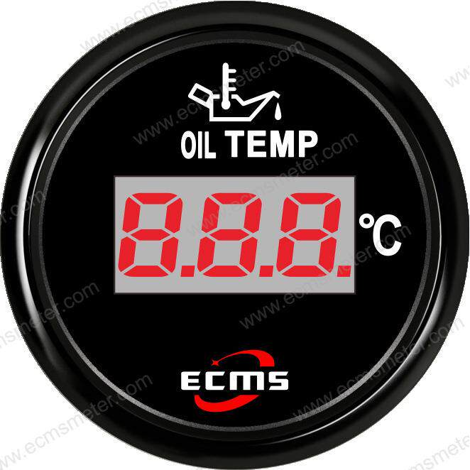 ECP汽车工程机械车油箱温度表柴油发动机游轮船用数字显示油温表
