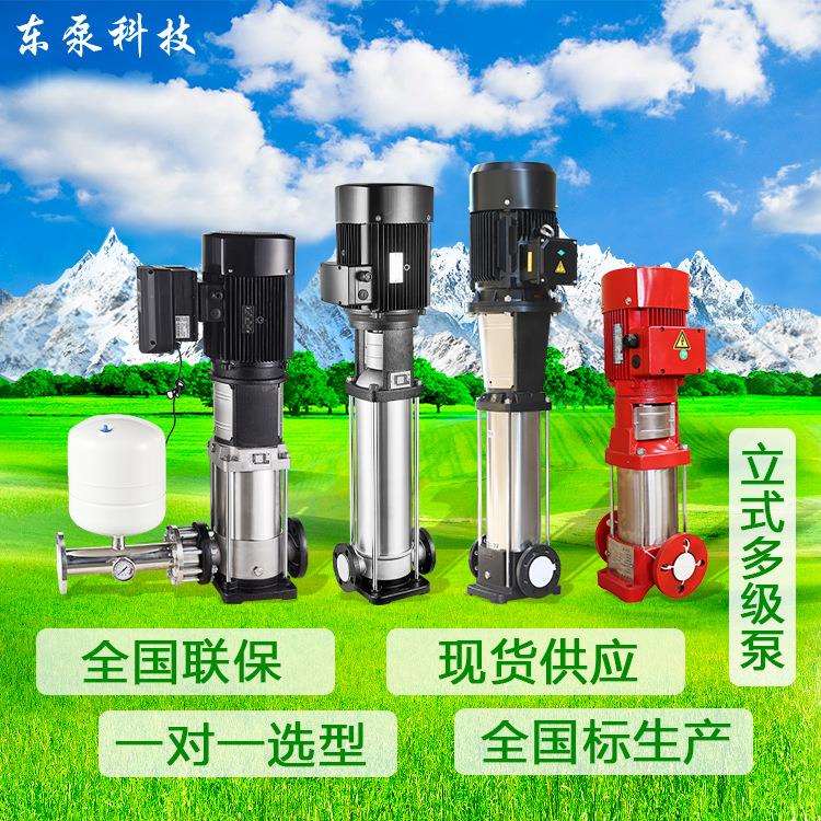 山东东泵 立式轻型不锈钢多级供暖循环补水泵 不锈钢多级泵