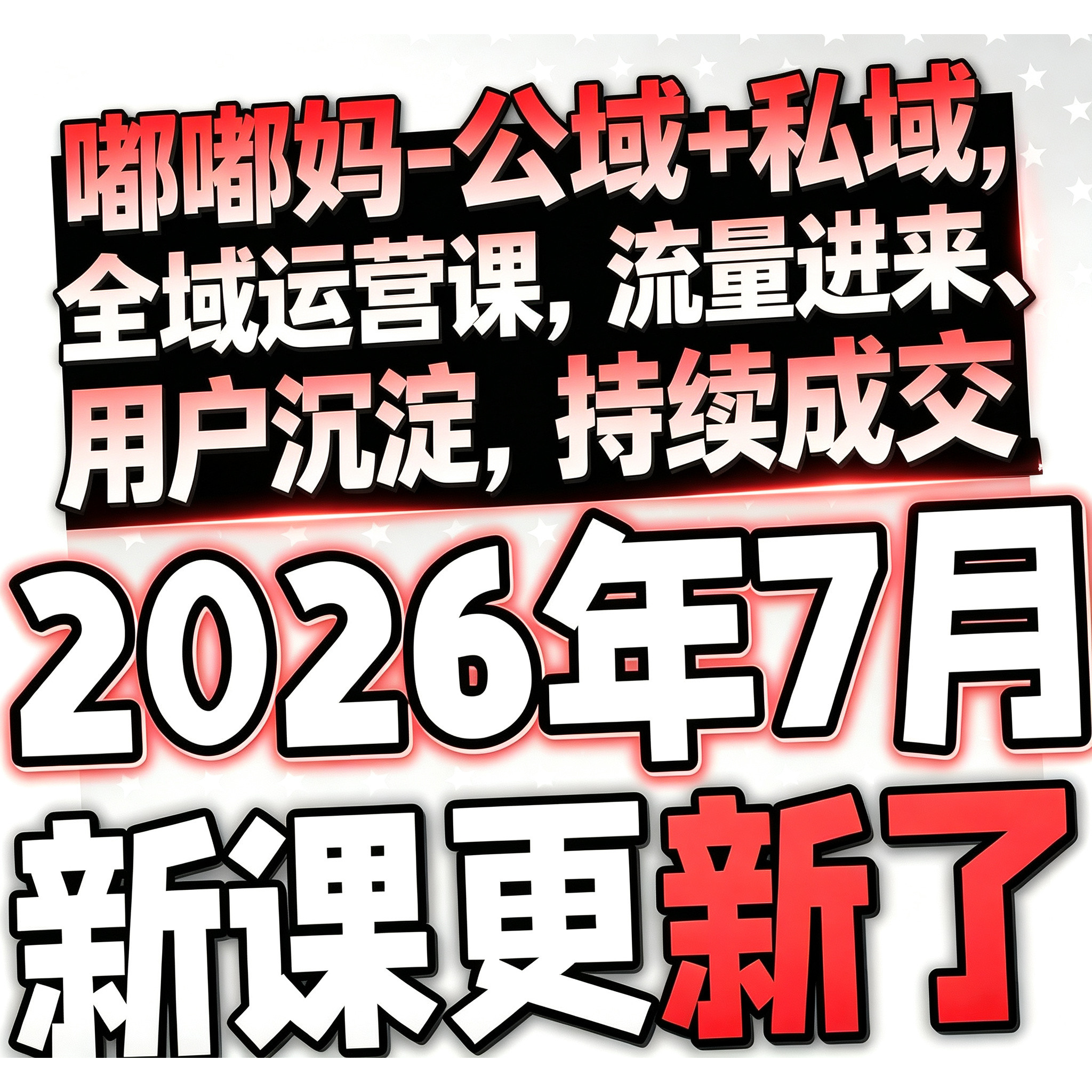 2026 全域投流教程 全域运营 全域电商营销引流获客投放课程