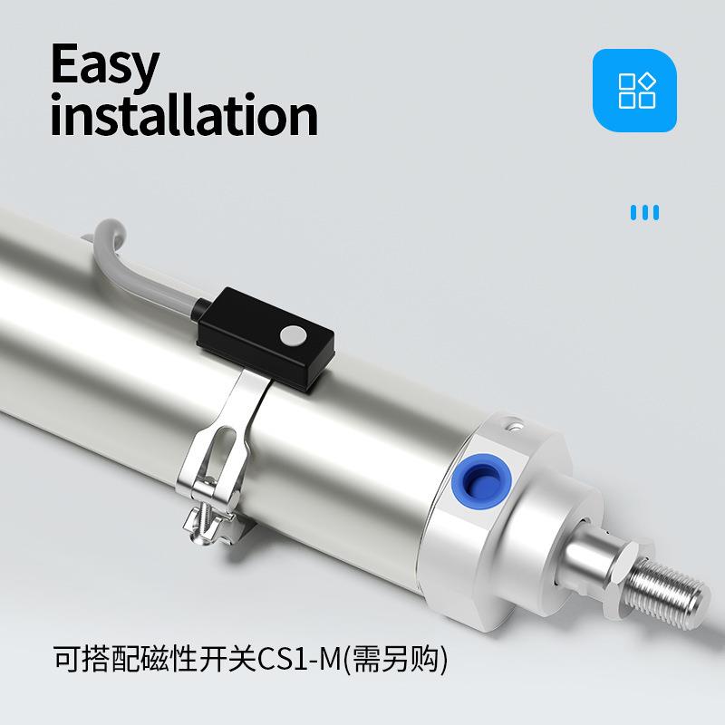 机械手注塑机回旋汽缸摆动旋转MAC气缸不锈钢带缓冲40*75磁性CA