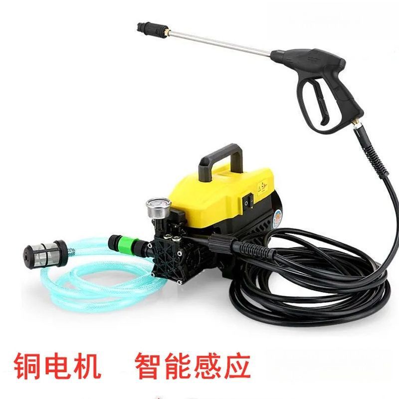 超压洗车机家用220V清洗机大功率全自动洗车神器便携式手提刷车泵