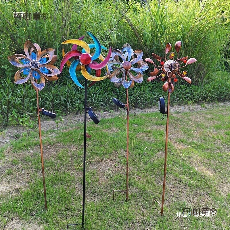 户外风车铁艺造景道具花园美陈庭院民宿别墅露台装饰摆件太麦太保