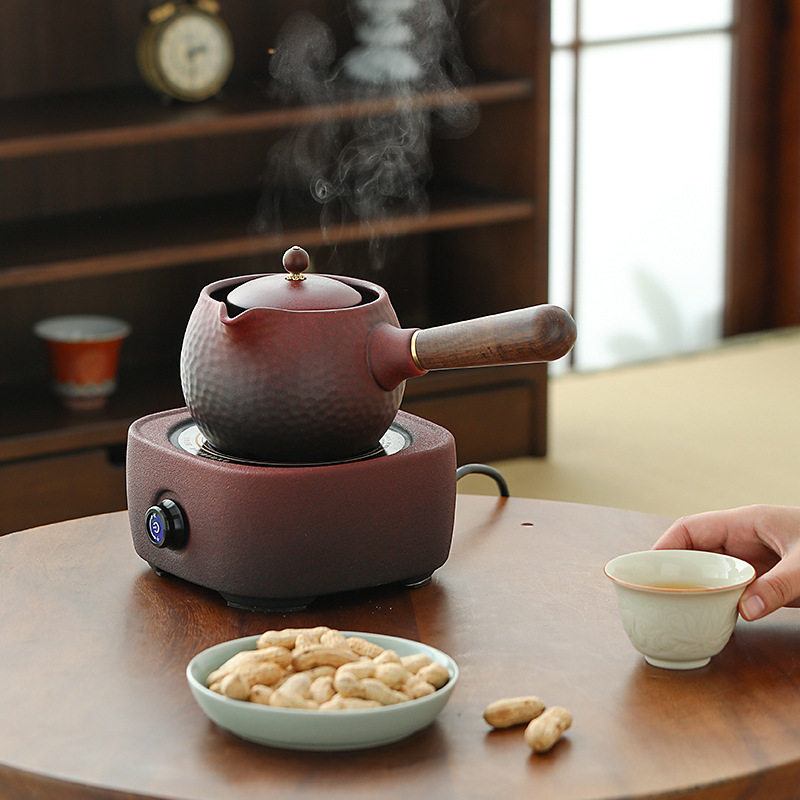 电陶炉家用煮茶专用壶陶壶泡茶壶烧水中式干活明火侧把壶围炉煮茶