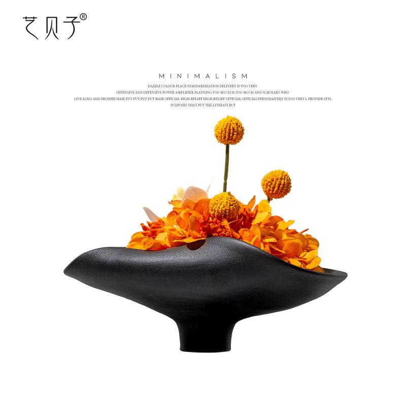 美式客厅陶瓷花瓶家居装饰品摆件欧式样板房玄关电视柜工艺品摆设