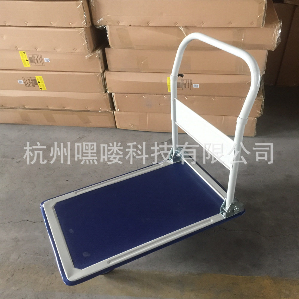 静音推车折叠手推车拉货平板车搬运车塑料手拉车四轮小推车工具车