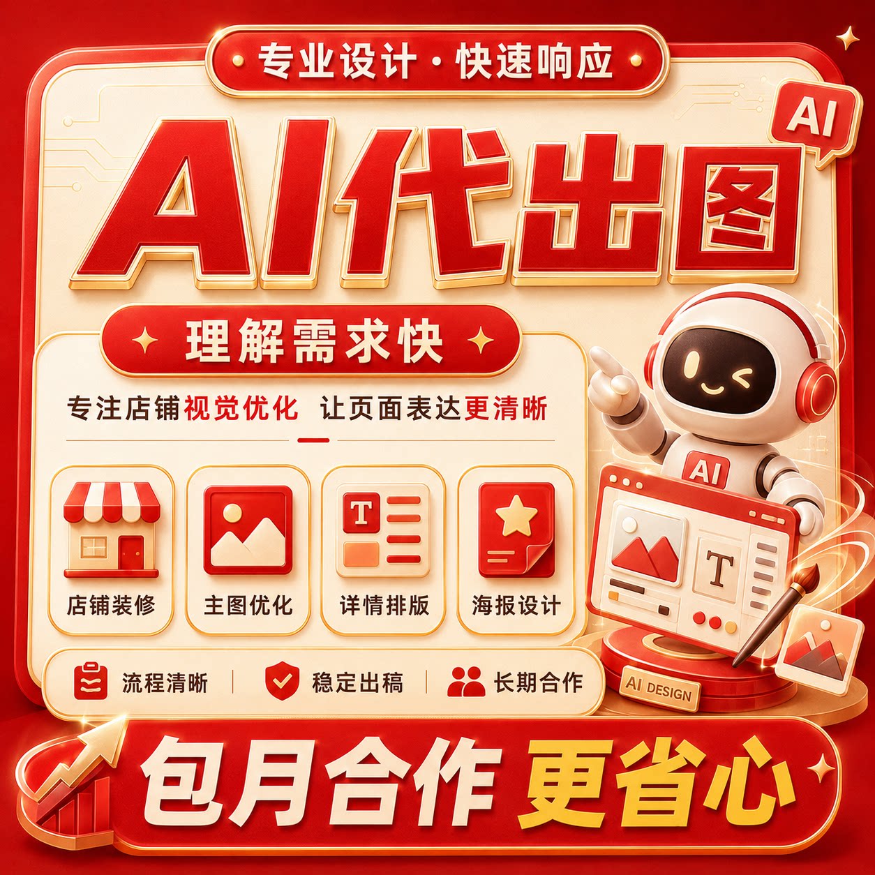 设计ps平面手绘代画图文cdrAI绘画