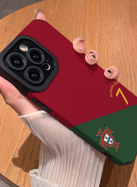 葡萄牙队C罗球衣 适用苹果华为iPhone17ProMax手机壳16Pro 15Plus硅胶14防摔13全包12情侣11新款Pura80男女