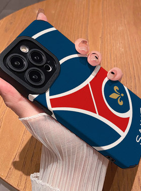 足球大巴黎队徽 适用苹果华为iPhone17ProMax手机壳16Pro 15Plus硅胶14防摔13全包12情侣11新款Pura80男女