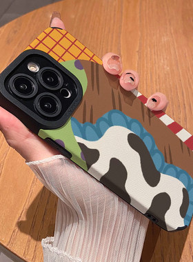 波点拼接牛奶纹 适用苹果华为iPhone17ProMax手机壳16Pro 15Plus硅胶14防摔13全包12情侣11新款Pura80男女