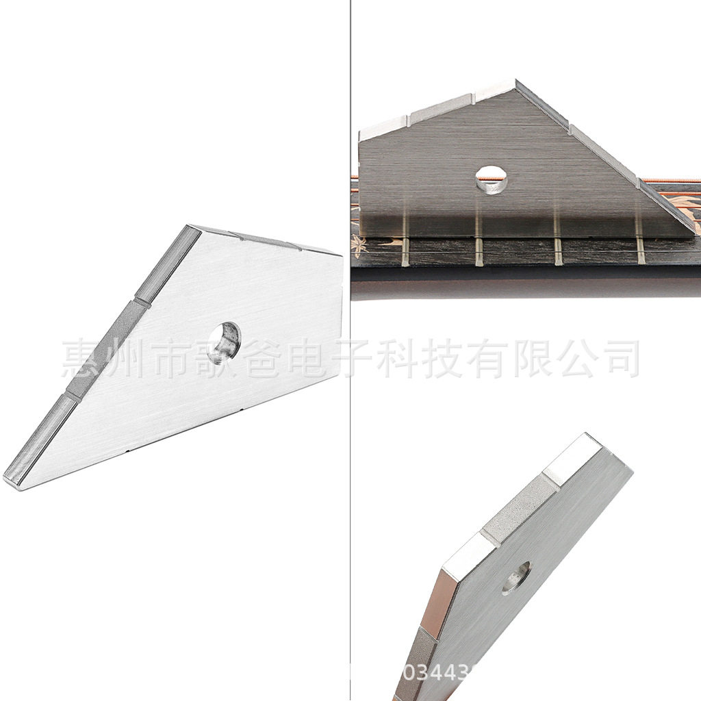 乐器配件吉他用银色加厚三角水平尺