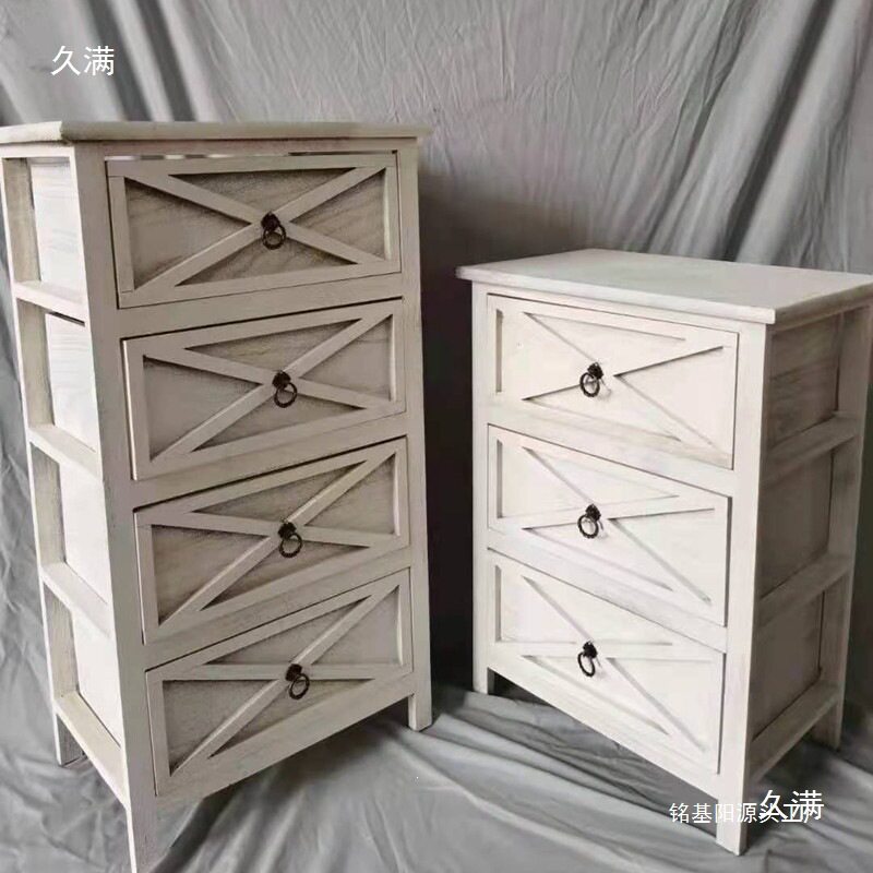 复古木柜子婚庆道具留影迎宾区美式工业婚礼摄影道具美陈橱窗摆件