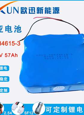 厂家供应 支持加工锂亚电池组 4ER34615-3 大容量14.4V  57000MAh