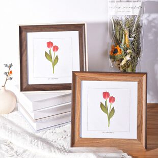 正方形4寸5寸相框6寸7寸8寸10寸摆台剪纸框书法卡纸装裱画框