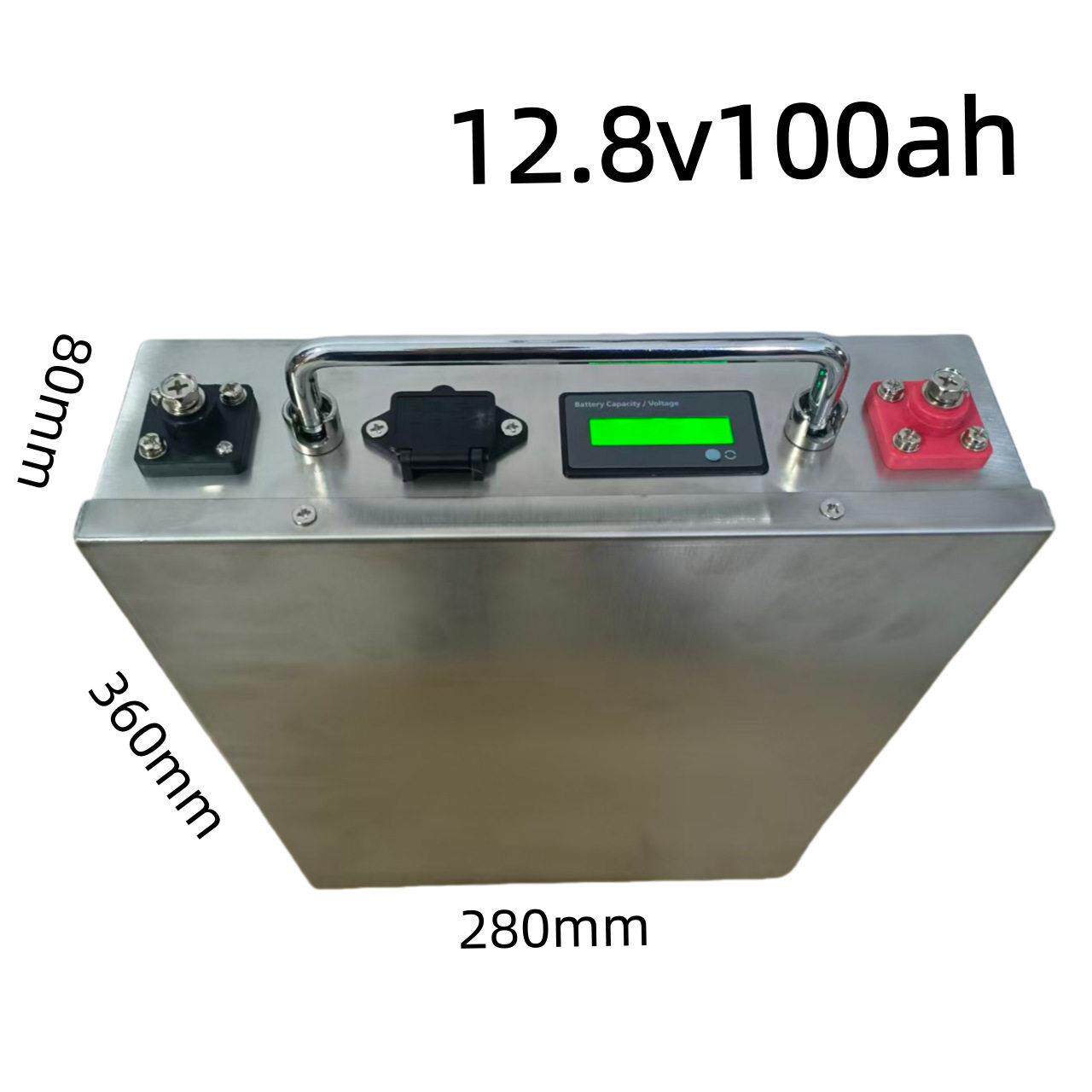 供应12V120Ah磷酸铁锂电池便携式户外防水大容量锂电池组