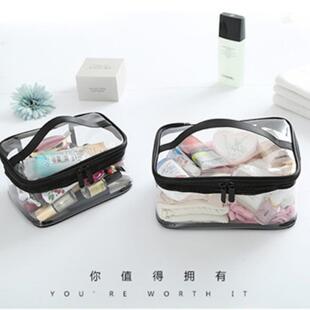旅行透明化妆包大容量手提洗漱包护肤品洗漱品整理收纳袋