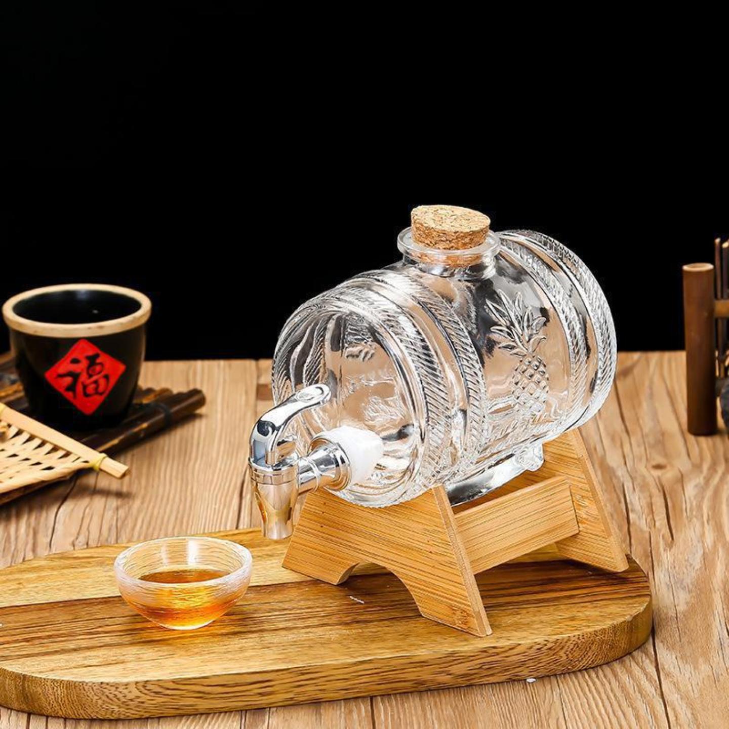 包邮泡酒坛泡酒桶带龙头饮料可乐桶密封木塞子泡酒玻璃瓶果汁罐