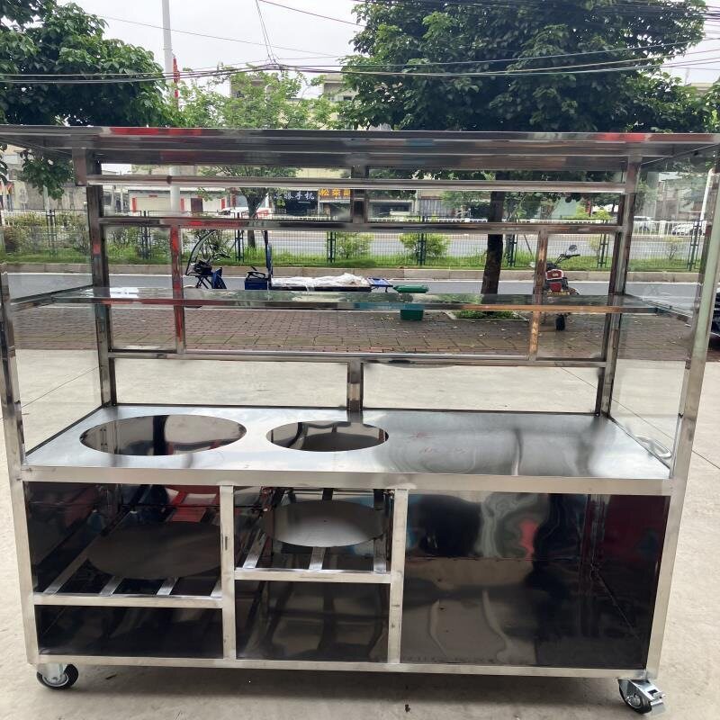 产品专业各类餐车汤粉车厨房用具明档车烧腊车摆摊车工厂直销