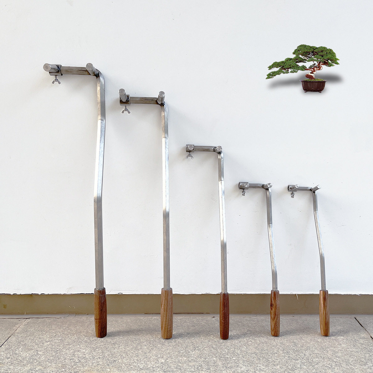 批发不锈钢整枝器拿弯器盆栽造型工具7字形扳手麦斯旺盆景工具