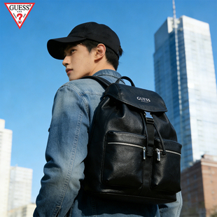 GUESS背包双肩包通勤包书包大容量新款男士包包高级感轻奢小众