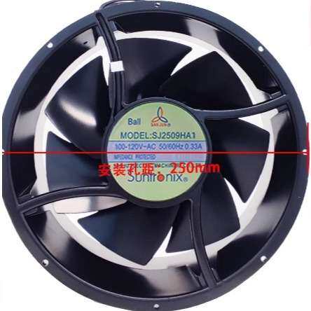 三巨SJ2509HA1 110V25489全金属工业电气柜散热风扇风机