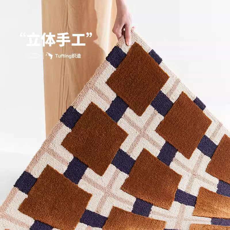 达西庄园手工美式复古地毯欧式南洋风中古客厅羊毛高级轻奢古典垫