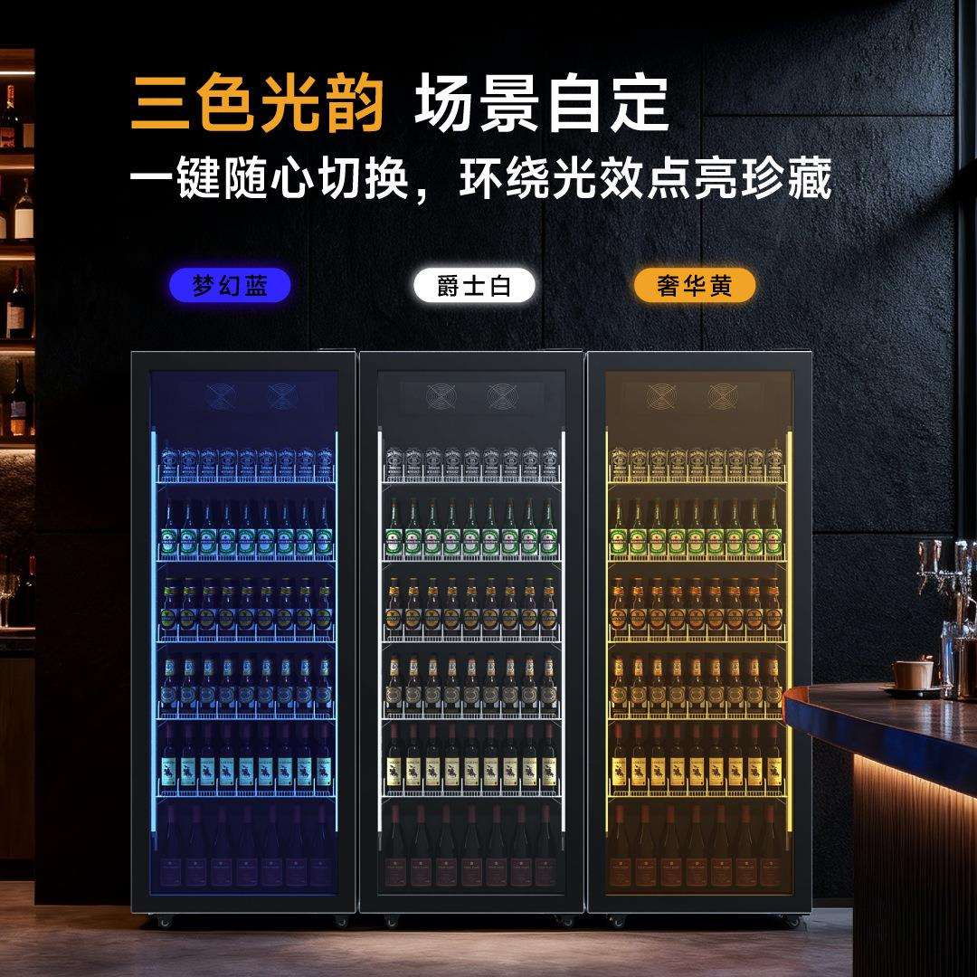 商用网红酒水柜冷藏柜立体展示柜风冷无霜商超酒吧专用冷藏饮料柜