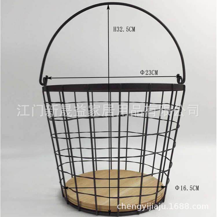 日式家居用品收纳篮 水桶型收纳篮 铁艺收纳品