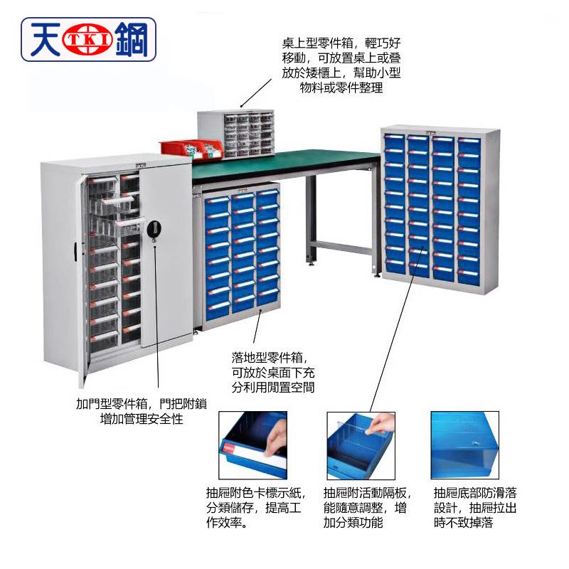 天钢CDH零件箱CDH-575/CDH-575-1分类盒文件柜档案柜螺丝柜样品柜