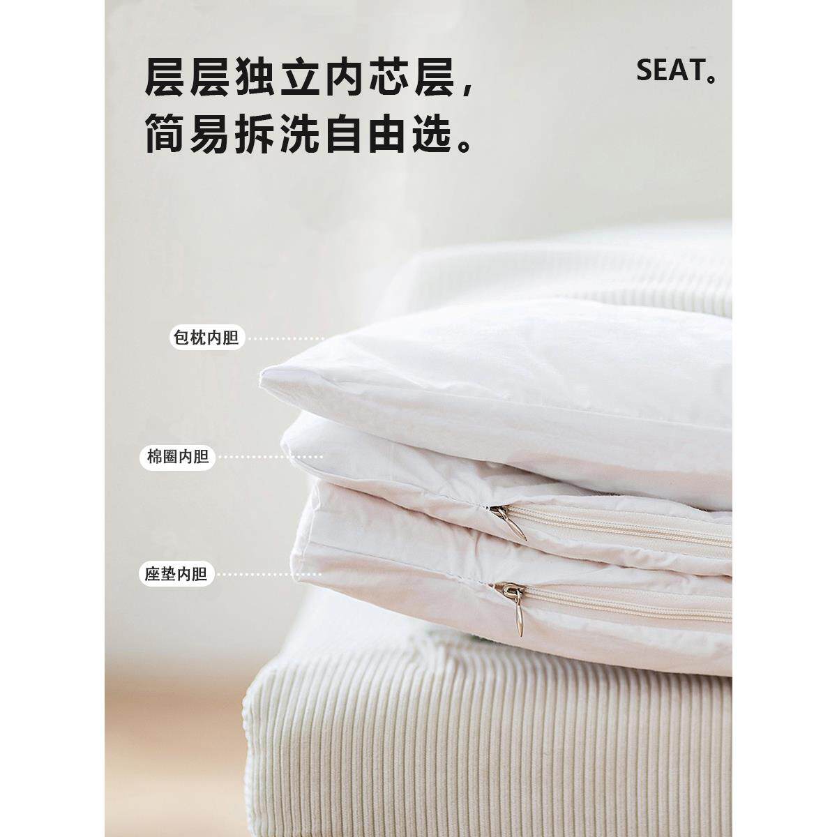 人类狗窝懒人沙发可躺可睡单人小沙发折叠卧室两用躺椅巨型榻榻米