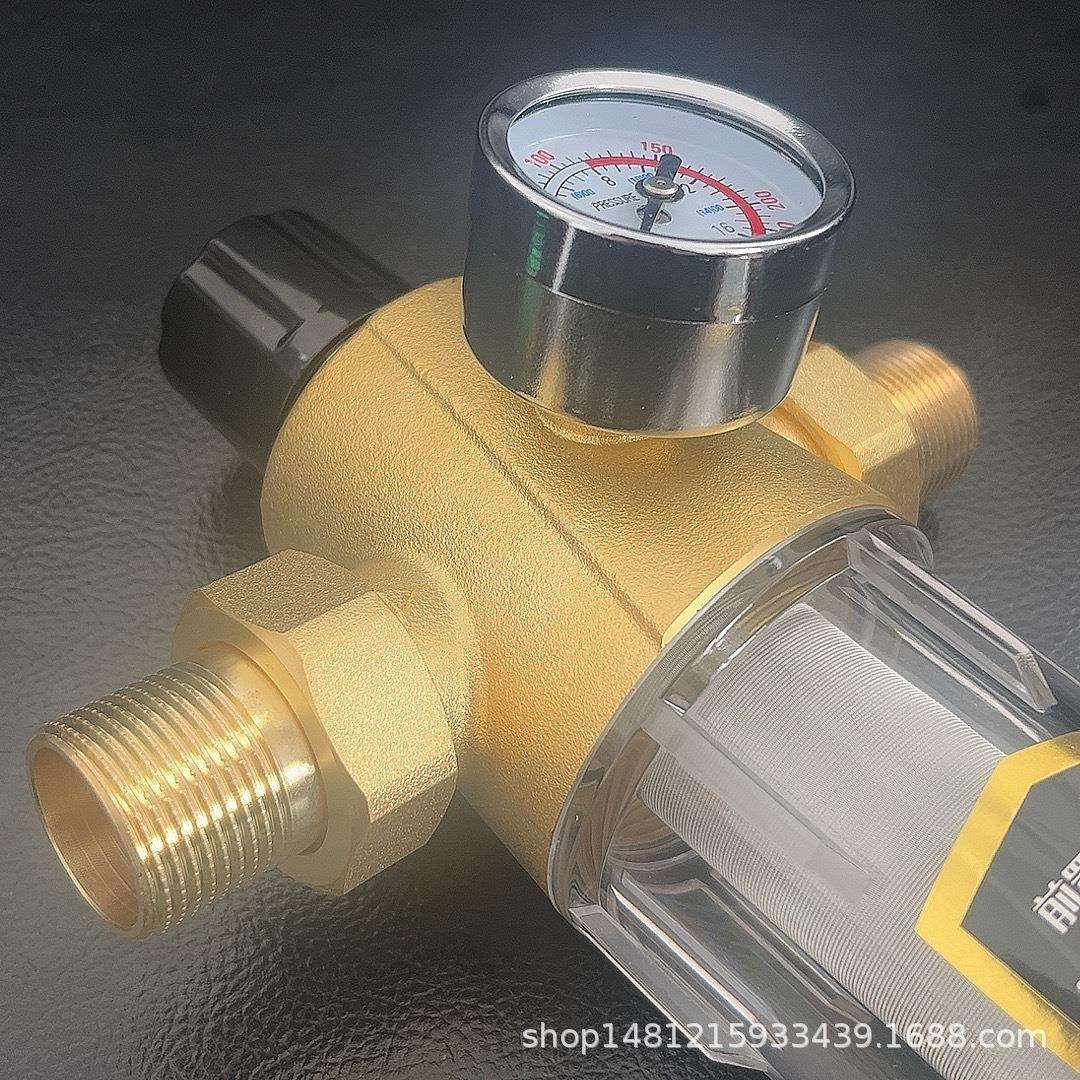 全铜前置过滤器全屋净水带稳压系统6T吨大通量铜接头PPR接头调流