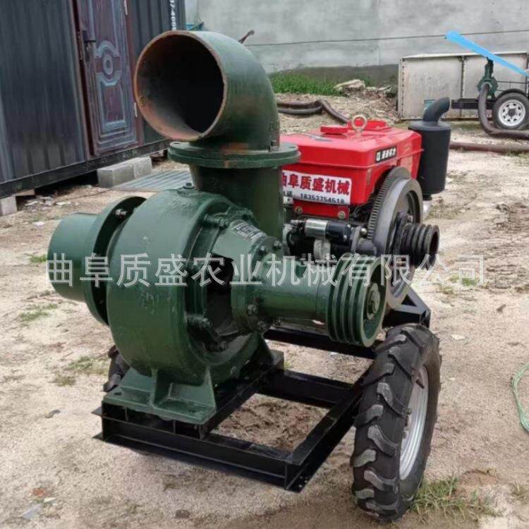 小型3寸4寸柴油机电机带动远距离送水倒水泵园林喷水泵