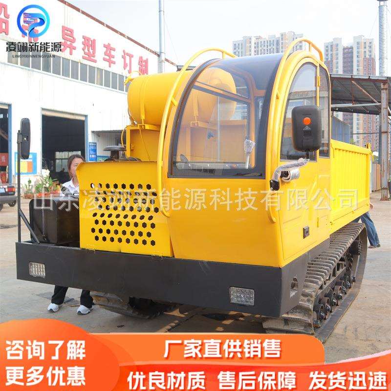 履带运输车爬坡爬山王农业大型农用全地形拉木材运料自卸车