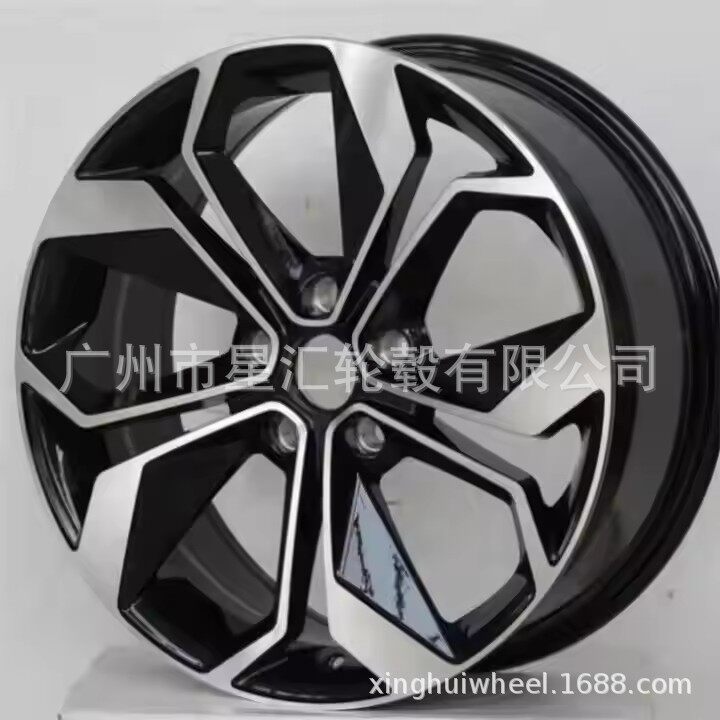 XINGHUI 热销16寸铝合金轮毂PCD 4X100尺寸16X6.5J黑色车面