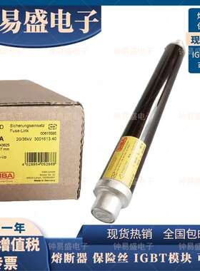 原装SIBA德国熔断器 HH 3001613.40 31.5A IN 40A 80N20/36KV