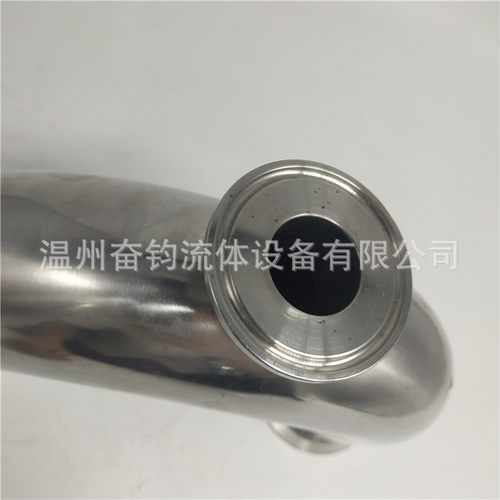 奋钧管件304不锈钢卫生级快装U型三通 焊接卡箍式U形管卡盘接头